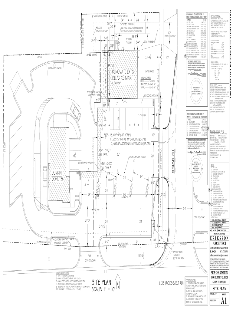 Fillable Online 1100 ROOSEVELT RD, GLEN ELLYN GAS STATION Fax Email