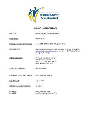 RFB 094-01-08-21 - Washoe County School District