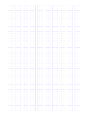 Stacked Half Inch Hash Guide Graph Paper