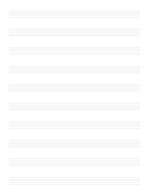 Music Notation Open Thin Lined Graph Paper