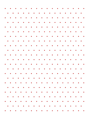 Triangle Dots Medium Red TriDots Graph Paper