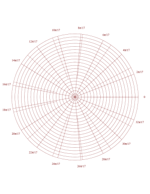 Polar 17 vs 13 Radians Graph Paper