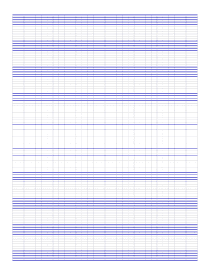 Music Notation SuperMusic Blue Graph Paper