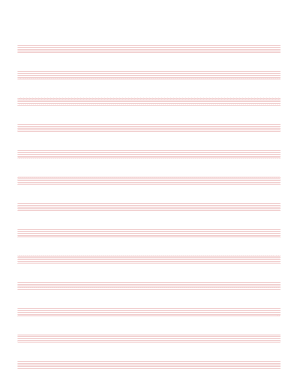 Music Notation 13up Writer Graph Paper