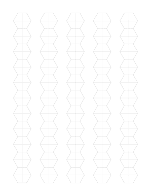 Stacked Hex Grey Guide Graph Paper