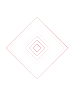 Spider Concentric Squares Graph Paper