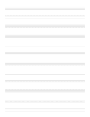 Music Notation Minimal Thin Lined Graph Paper