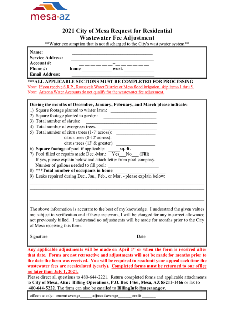 mesa water bill Preview on Page 1