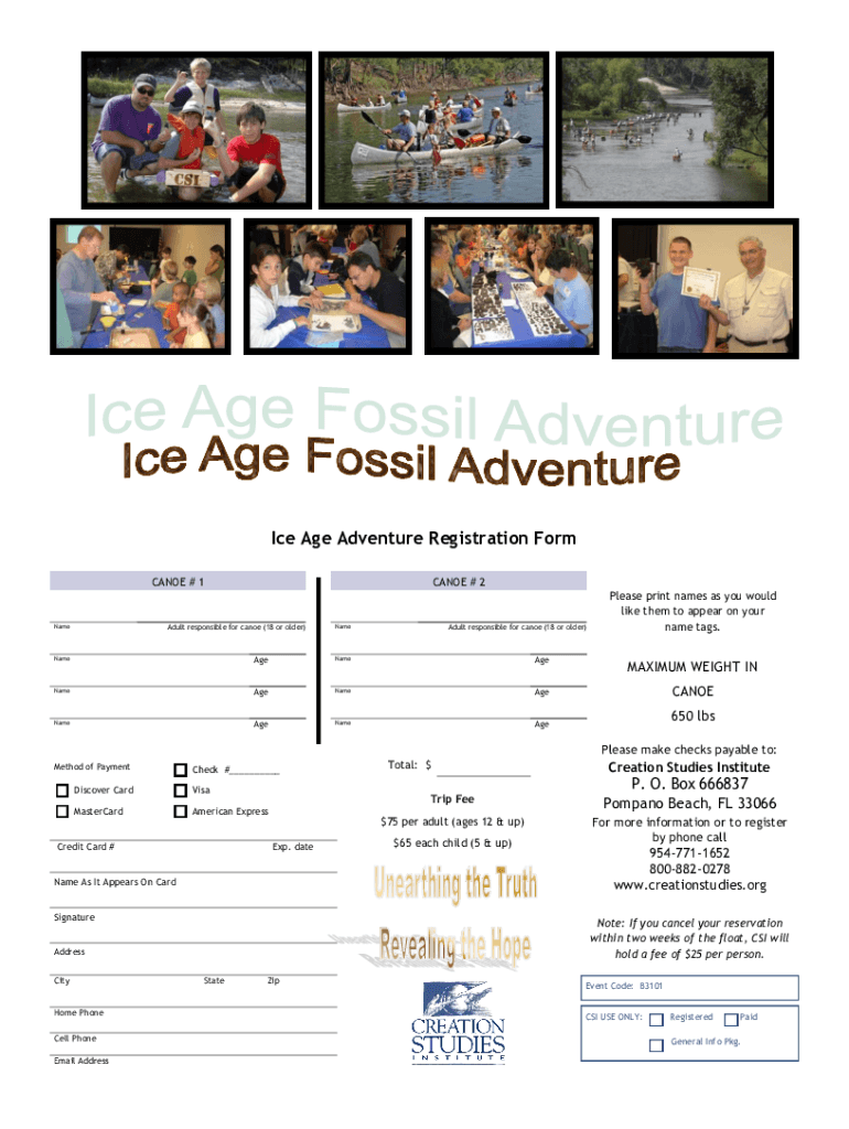 Fillable Online Do You Have to Register a Canoe?Outdoor Troop Fax Email