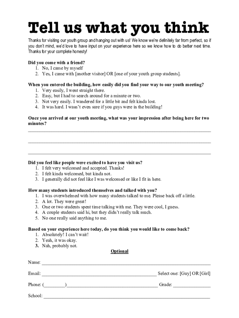 Fillable Online Visitor Evaluation Form.doc Fax Email Print pdfFiller