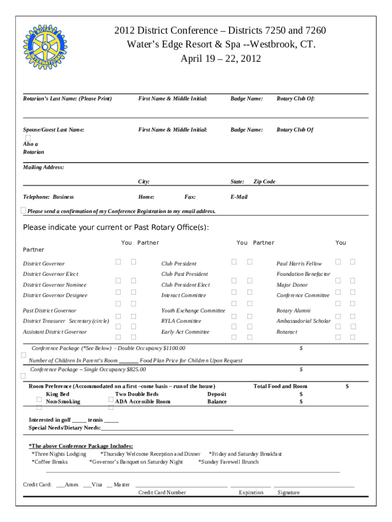 Water's Edge Resort & Spa Westbrook, CT Doc Template pdfFiller