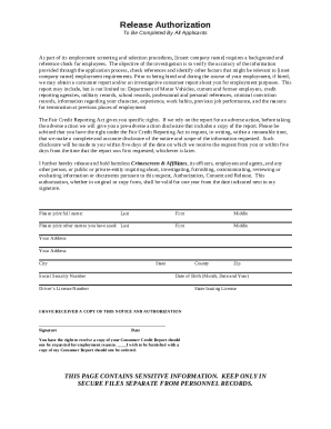 As part of its employment screening and selection procedures, insert company name requires a background and reference check for employees