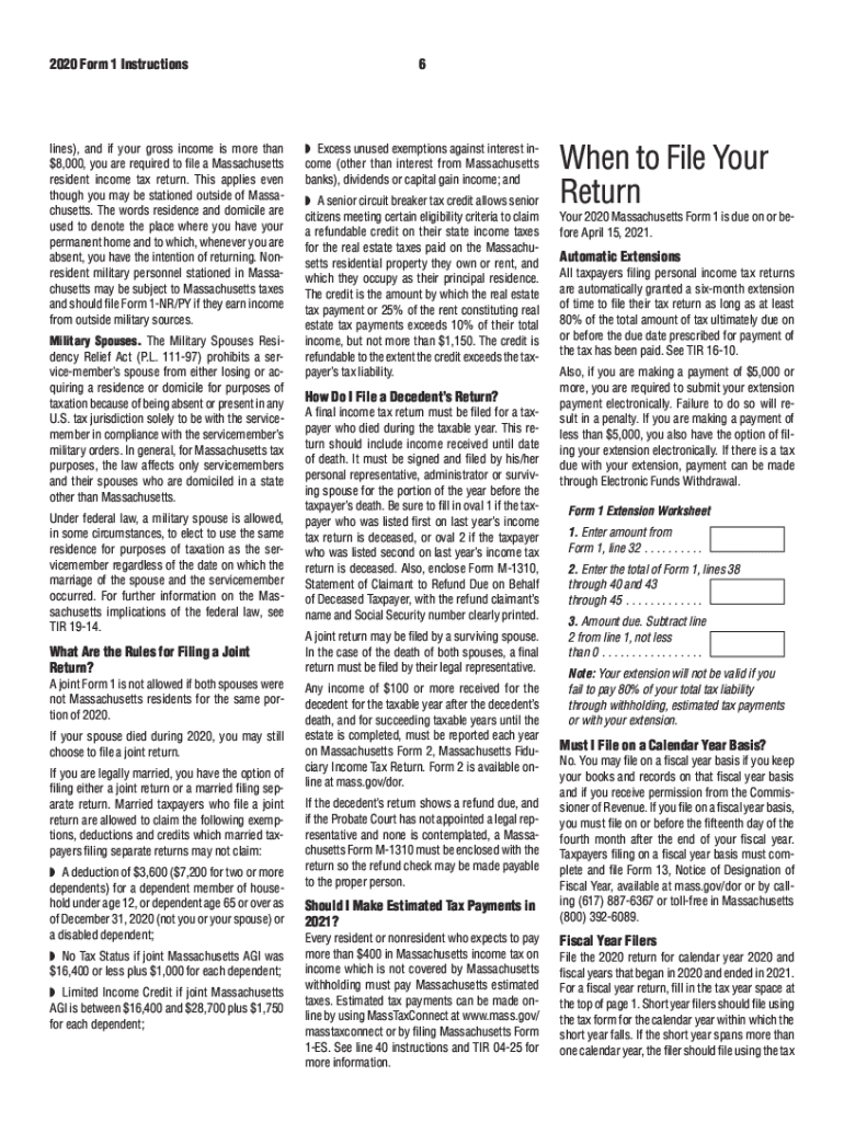 massachusetts income tax form 2021 Preview on Page 1.