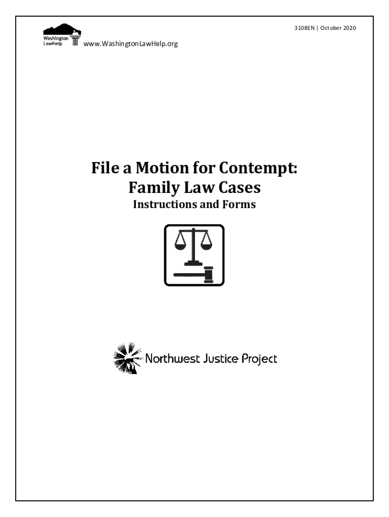 Fillable Online File a Motion for Contempt Fax Email Print pdfFiller