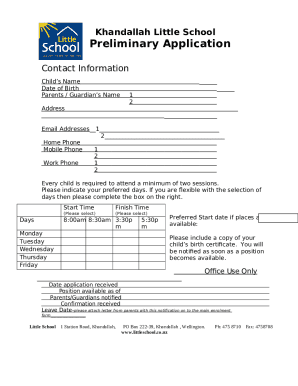 Form preview