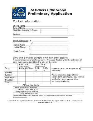 Form preview