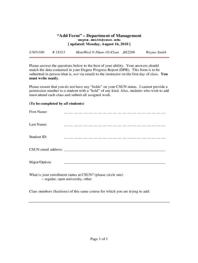 Form preview