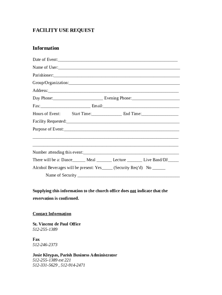Parishioner: Doc Template | pdfFiller