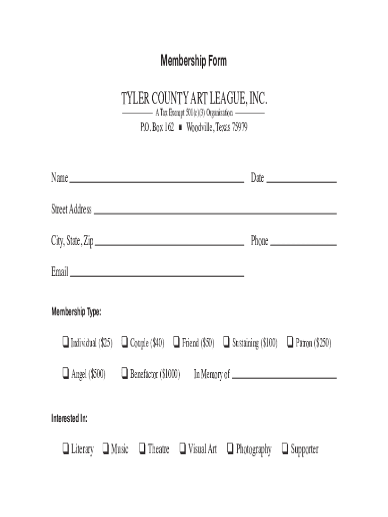 A Tax Exempt 501(c)(3) Organization Preview on Page 1