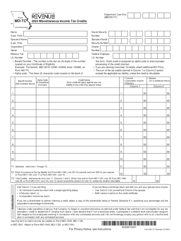 Fillable Online dor mo Instructions for Form 843: Claim for Refund and ...