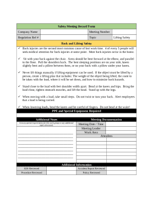 (Company Name) CORPORATE SAFETY AND HEALTH PROGRAM