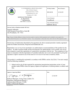 US EPA, Pesticide Product Label, BIONIX ISO2A,12/16/2019. Pesticide Product Label, BIONIX ISO2A