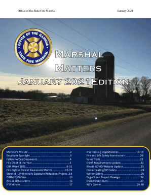 Office of the State Fire Marshal January 2021 WWW.SFM.ILLINOIS ...