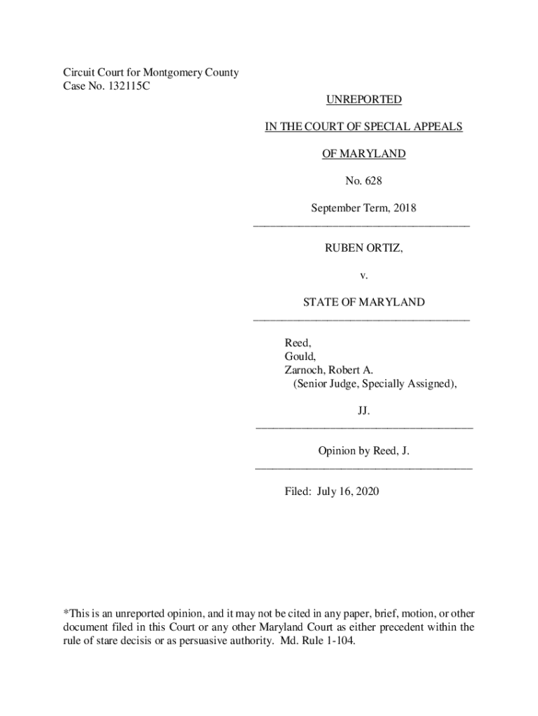 Fillable Online Appeals Montgomery County, MD Circuit CourtHome