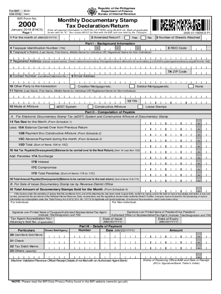 documentary stamp tax form