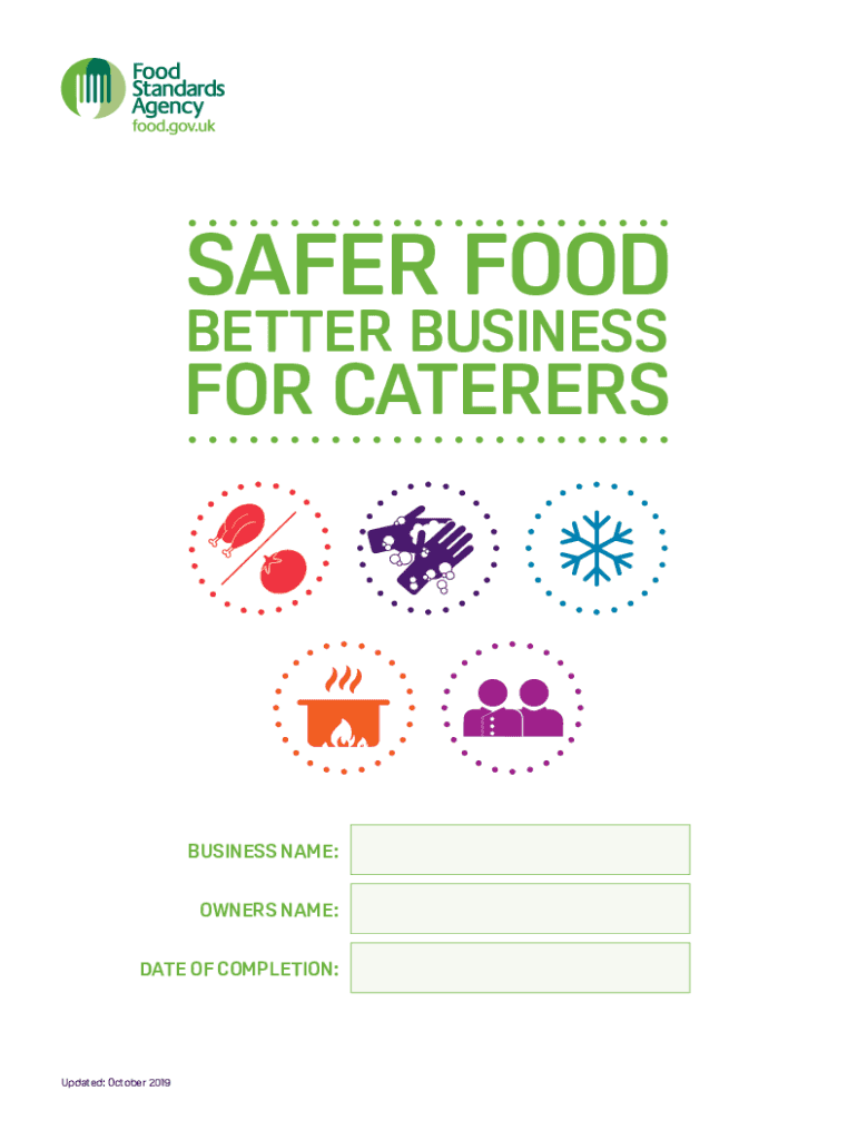 Welcome to Safer Food Better Business for caterers Preview on Page 1