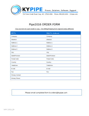 Pipe2016 ORDER FORM