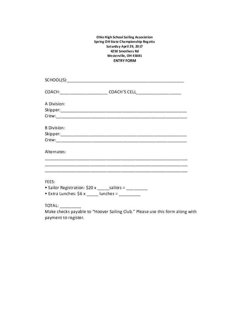 Fillable Online Ohio Reg form Fax Email Print - pdfFiller