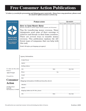 How to Send Money Home Brochure