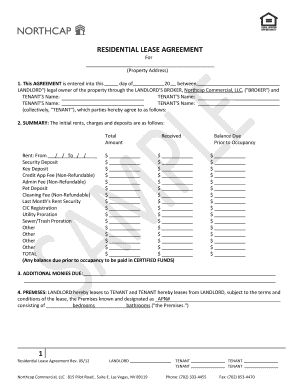 Residential Lease Agreement