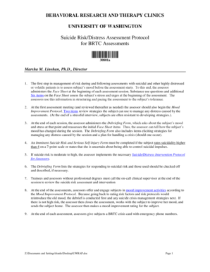 Suicide Risk Assessment Protocol