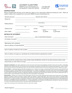 Accident Claim Form