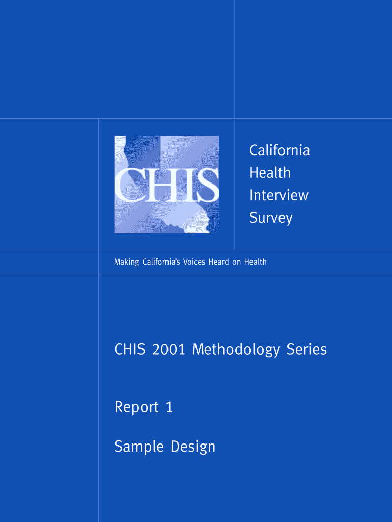 Fillable Online healthpolicy ucla California Health Interview Survey