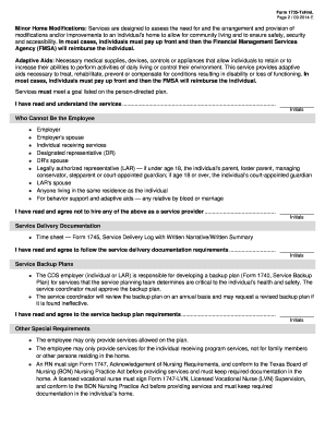 Texas Home Living Service Provision Requirements Addendum