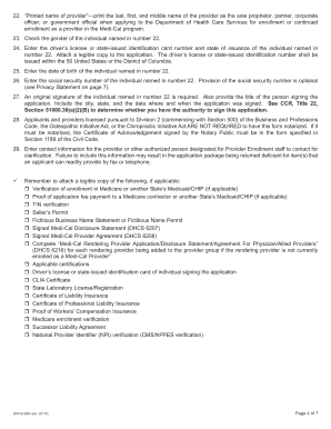 Medi-Cal Provider Enrollment Application