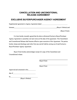 Cancellation and Unconditional Release Agreement