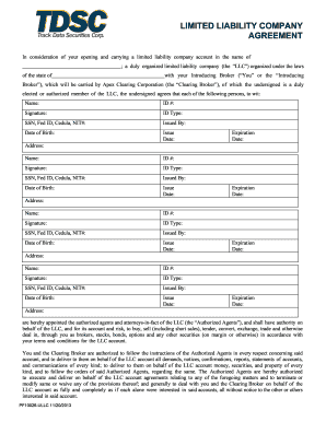 Limited Liability Company Agreement