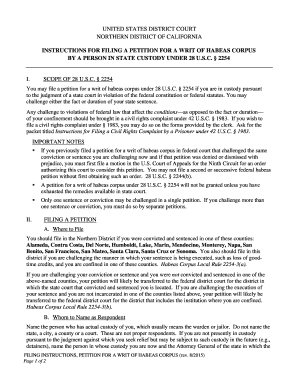 Petition for Writ of Habeas Corpus