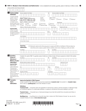 TSGLI Benefits Application Form