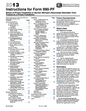Instructions for Form 990-PF