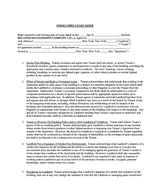 Smoke-Free Lease Rider