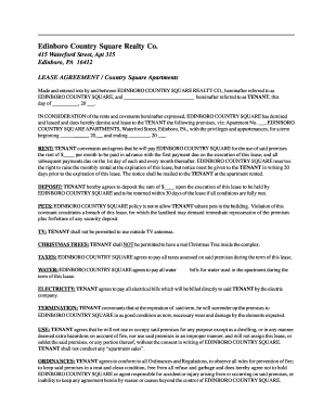 Residential Lease Agreement