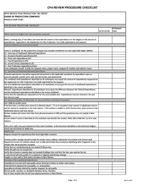 checklist blank template