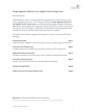 Energy Upgrade California Loan Application