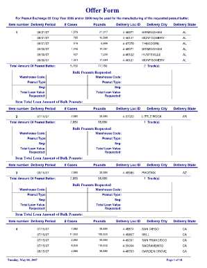 Peanut Exchange Offer Form