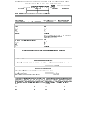 Chicago Apartment Lease Agreement